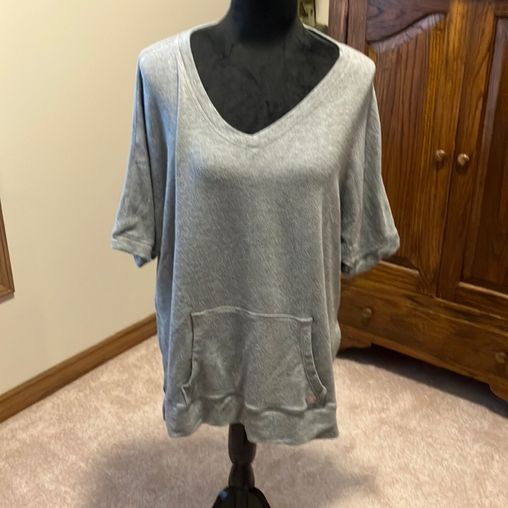 Sweatshirt material top